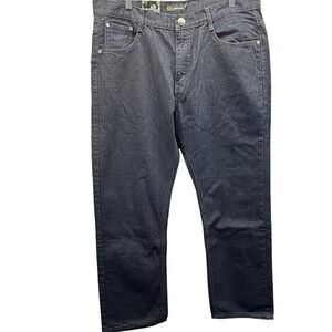 Denim Culture Jeans Men's 38/30‎ Black Straight Dark Wash